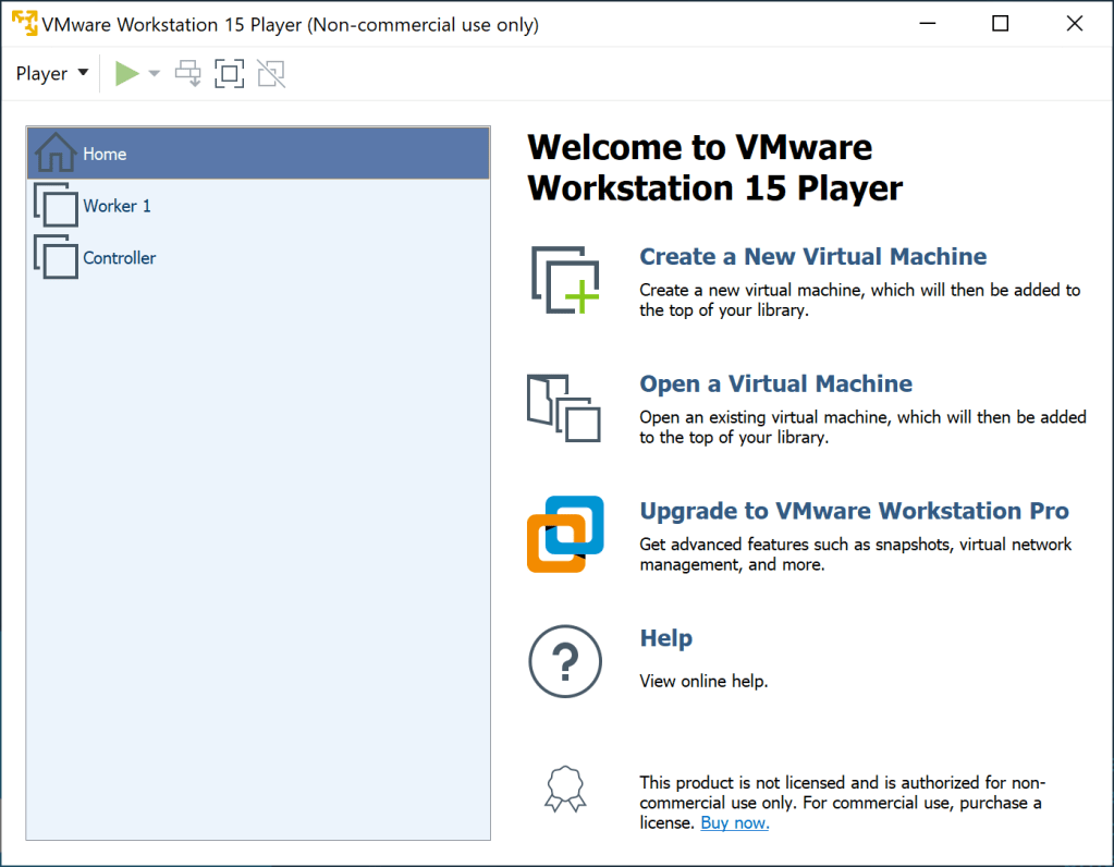 VMware Workstation player