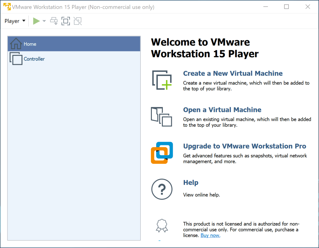 VMware Workstation player